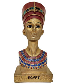 Est�tua Nefertiti Busto 19cm