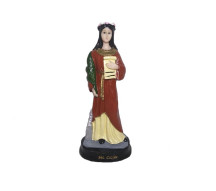 Est�tua Santa Cec�lia 15cm Resina