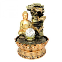 Fonte de �gua Buda Sidarta com 3 Quedas 42cm