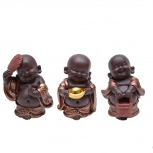 Trio de Buda da Sorte Rosé