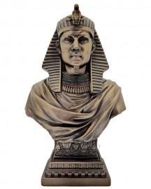 Estátua Busto Faraó Ramsés 20cm Veronese