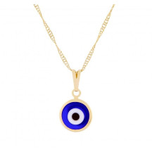 Gargantilha Ouro com Olho Grego 10mm