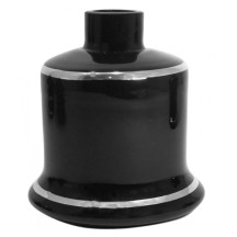 Base Shisha Glass Evolution Preto/Silver Pequeno