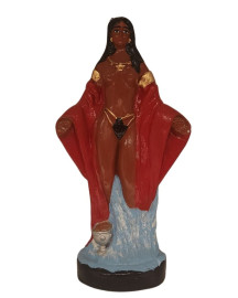 Imagem Pomba Gira da Praia em P� 25cm Gesso