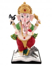 Esttua Ganesha em P 13cm Colorido