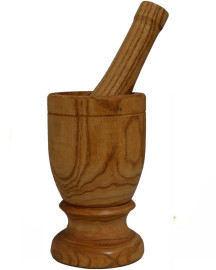Pil�o de Madeira com Socador 70cm