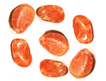 Pedra Calcita Laranja para Massagem 4 a 6 cm (Kit 7 unidade)
