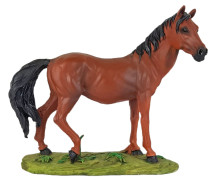 Est�tua Cavalo com Base 19cm Resina
