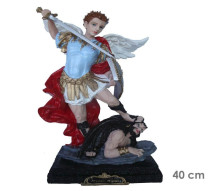 Est�tua Arcanjo Miguel 40cm Resina