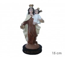 Estatua Nossa Senhora Do Carmo 15cm Resina