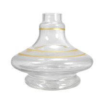 Vaso Narg Glass Aladim Gold Incolor