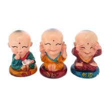 Trio Monges Budista Zen 6cm