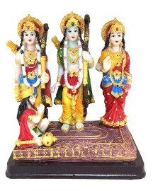 Est�tua Familia Hanuman 16cm