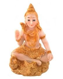 Est�tua Shiva Reverenciando 16cm