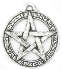 Pentagrama Lei Wicca Grande