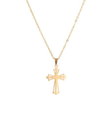 Colar Cruz a C�u Aberto A�o Inoxid�vel