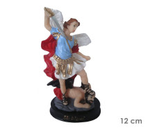 Est�tua Arcanjo Miguel 12cm Resina