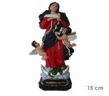 Estatua Nossa Senhora Desatadora dos Ns 15cm Resina