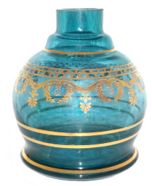 Base Shisha Glass Jumbinho Grega Acqua Marine Pequeno