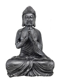 Est�tua Buda Hindu Orando 46cm Resina
