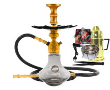 Narguil� Triton Zip Aladim Luxo Dourado + Acess�rios