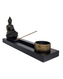 Incens�rio Buda Sidarta Bronzeado
