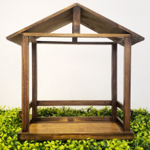 Casinha de Madeira Para Pres�pio 40cm