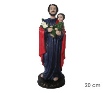 Est�tua S�o Jos� 20cm Resina