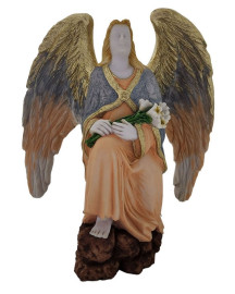 Est�tua Arcanjo Gabriel Color 30cm