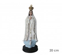 Estatua Nossa Senhora de Ftima 20cm Resina