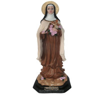 Estatua Santa Teresinha 20cm Resina