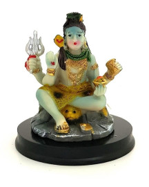 Est�tua Shiva Resina na Base 