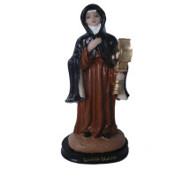 Est�tua Santa Clara 30cm Resina