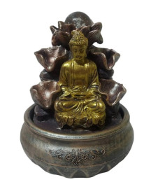 Fonte de �gua Flor de L�tus e Bhuda Mini
