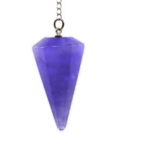 P�ndulo de Pedra Quartzo Azul