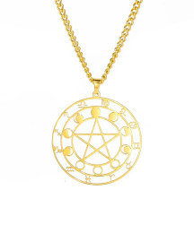 Colar Circulo Triplo A�o Inoxid�vel