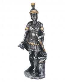 Esttua Guerreiro Romano com Espada 16cm Resina