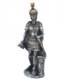 Est�tua Guerreiro Romano com Espada 16cm Resina