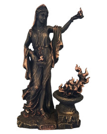 Est�tua Hestia 27cm Resina