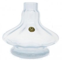 Base Shisha Glass Aladin Transparente Rigado