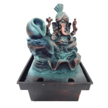 Fonte de �gua Ganesha com Pote Mini