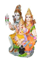 Est�tua Fam�lia Hindu Lakshimi/Shyva/Ganesha