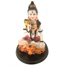 Est�tua Shiva Colorido na Base 