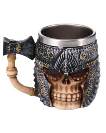 Caneca Medieval Cerveja Axe Knight 400ml 