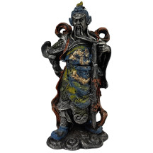 Est�tua Samurai Guerreiro Chin�s 26cm Resina