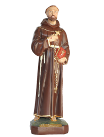 Imagem S�o Francisco Assis 20cm Gesso