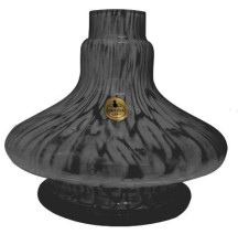Base Shisha Glass Aladin Preto Jateado