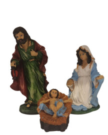 Pres�pio Sagrada Famila 20cm Resina
