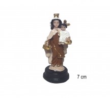 Estatua Nossa Senhora do Carmo 7cm Resina