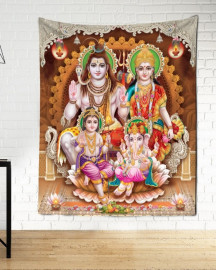 Pano de Parede Familia Hindu 95x70